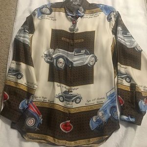 Hunting world silk shirt. Vintage $2,000 large.